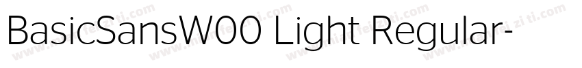 BasicSansW00 Light Regular字体转换